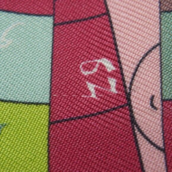 Hermes 100% Silk Twilly Astrologie Nouvelle in Rose Framboise (pink) & Pistache - Picture 6 of 12